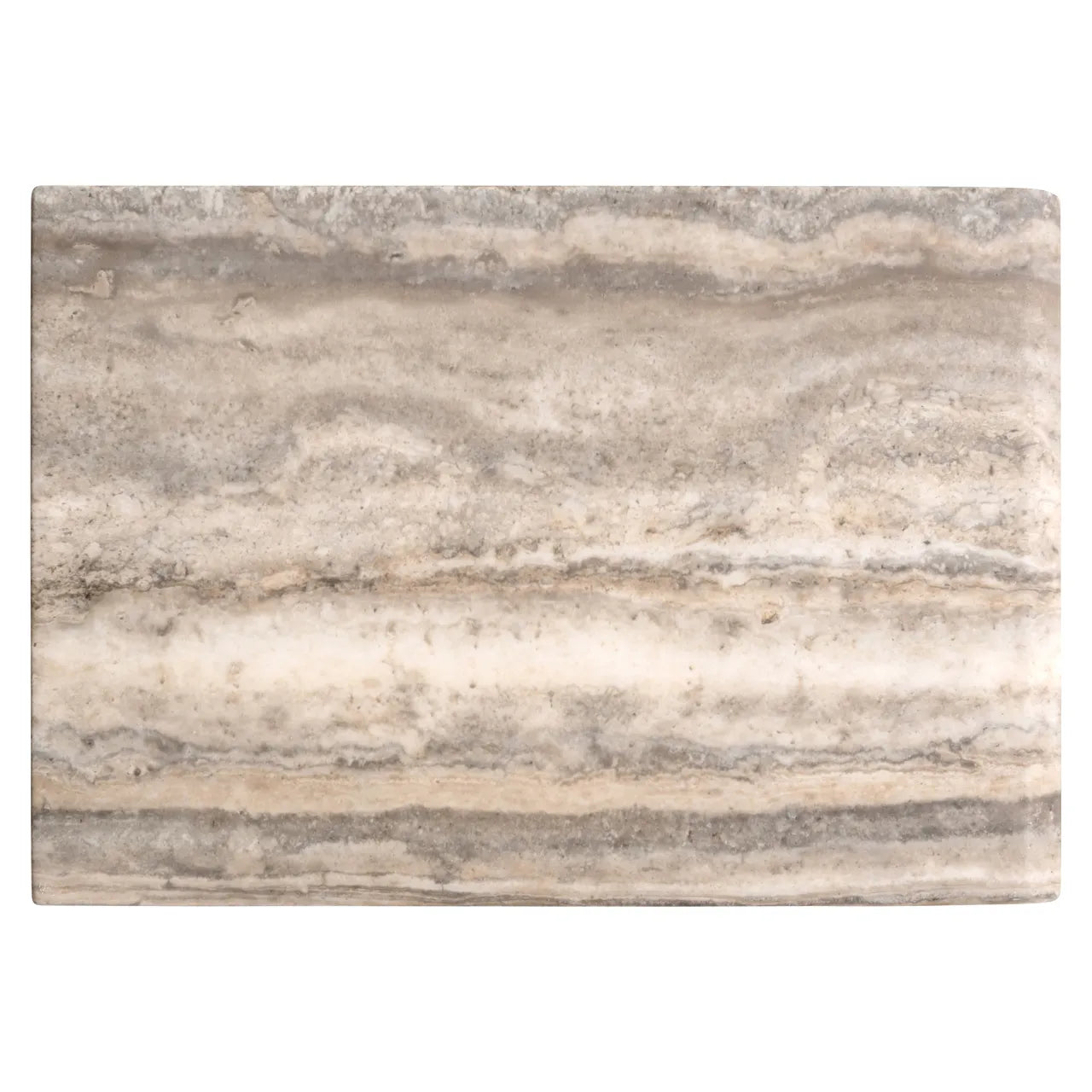 Richmond Interiors Dulce Grey/White Guangxi Marble Side Table