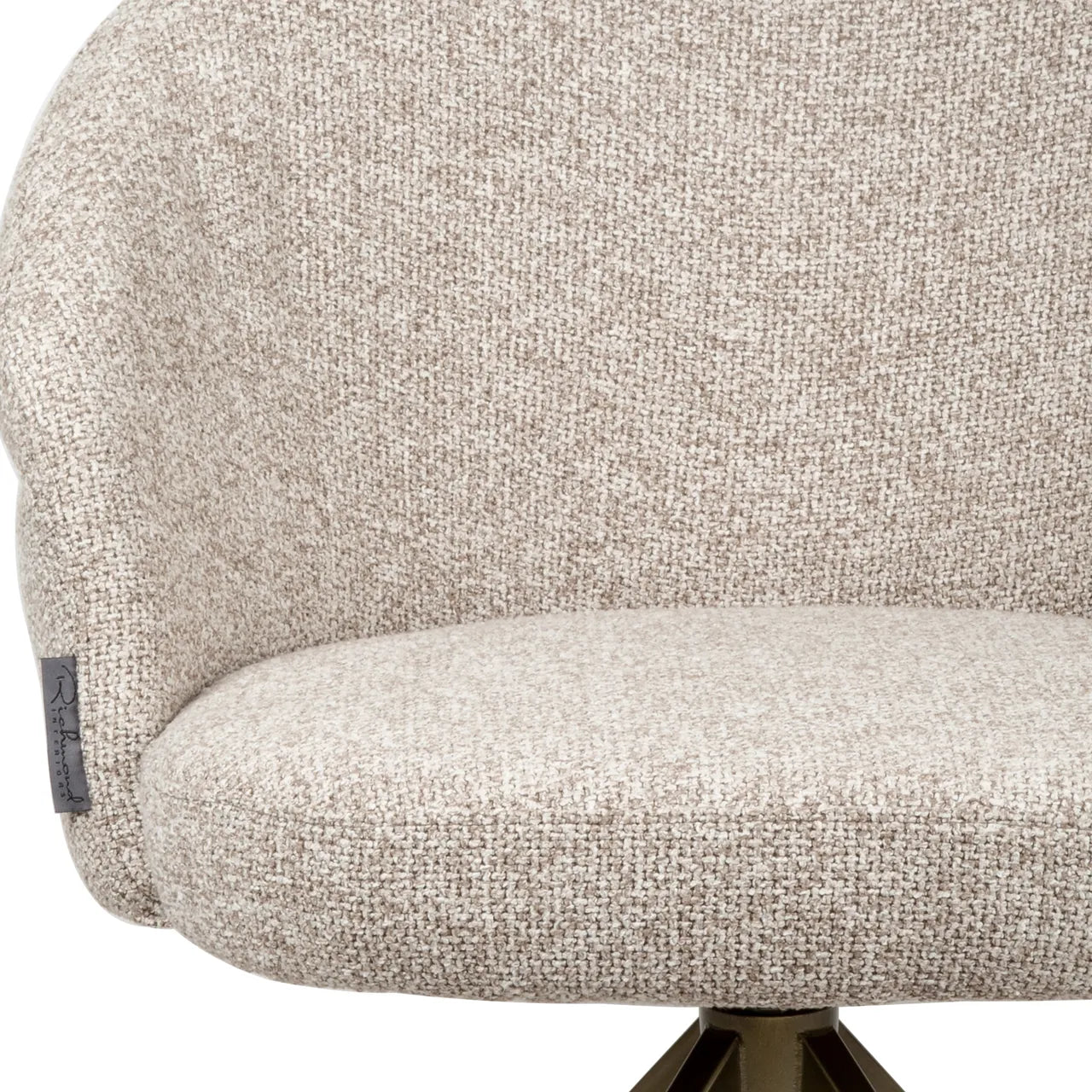 Richmond Interiors Zendaya Cayenne Brown Swivel Dining Chair