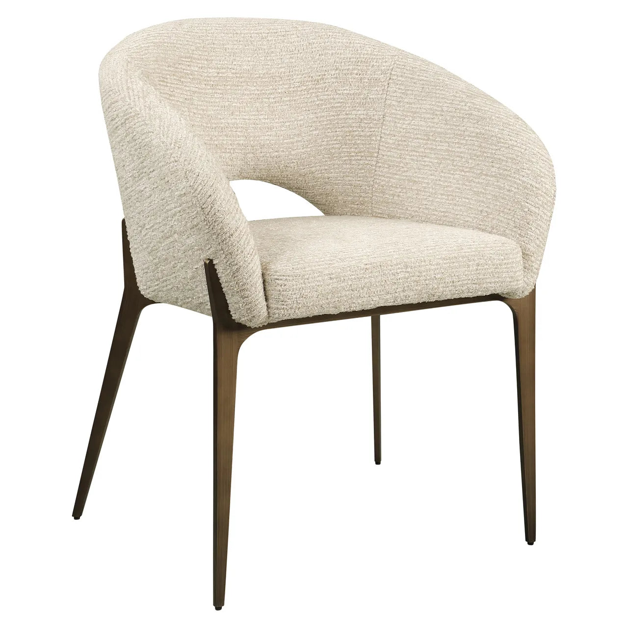 Richmond Interiors Kenzi Natural Chenille Dining Chair