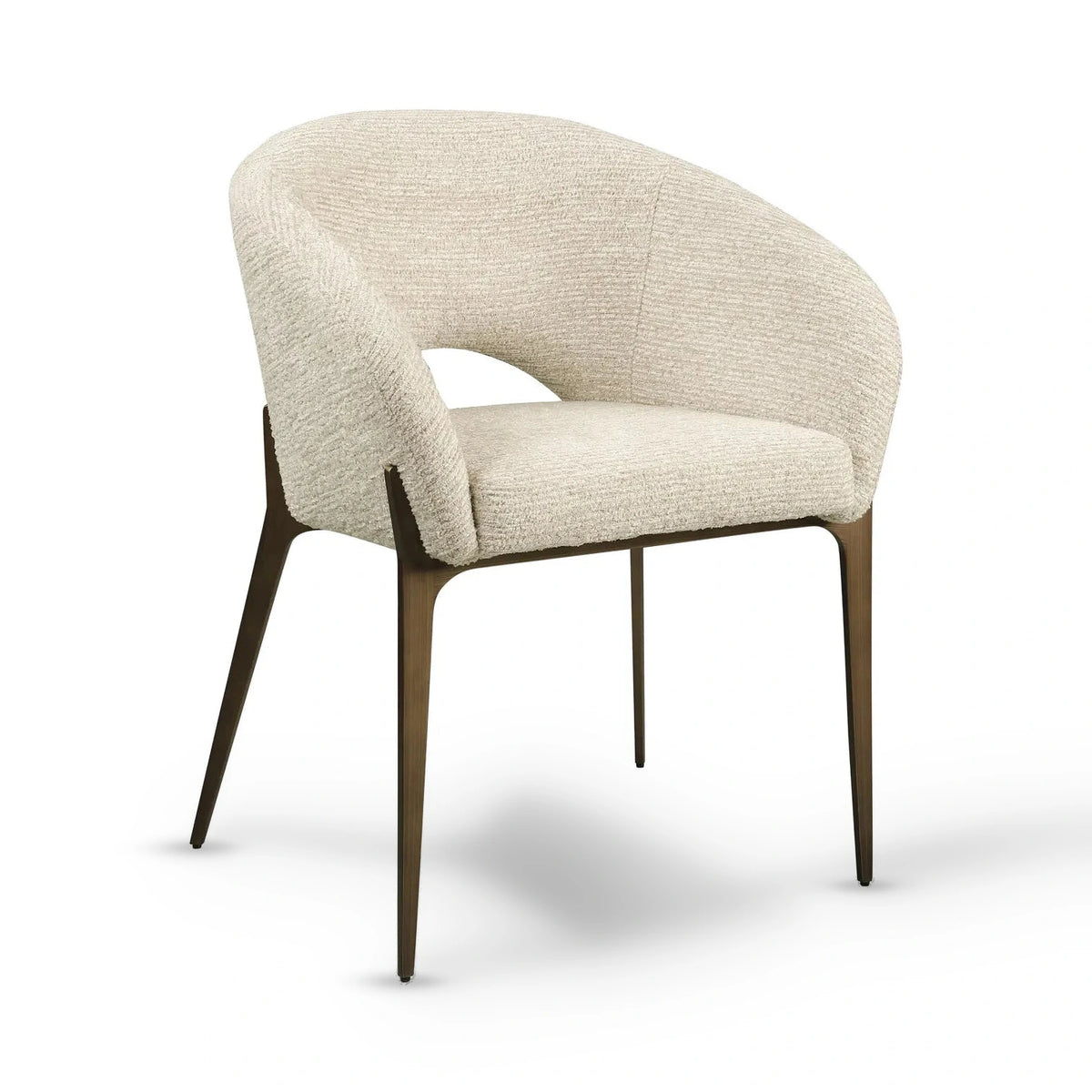 Richmond Interiors Kenzi Natural Chenille Dining Chair