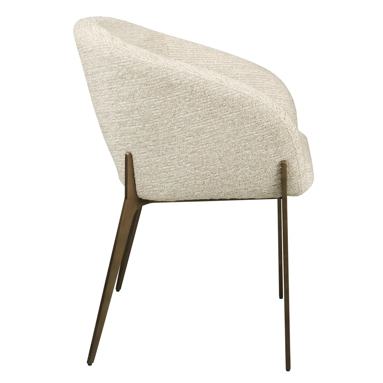 Richmond Interiors Kenzi Natural Chenille Dining Chair