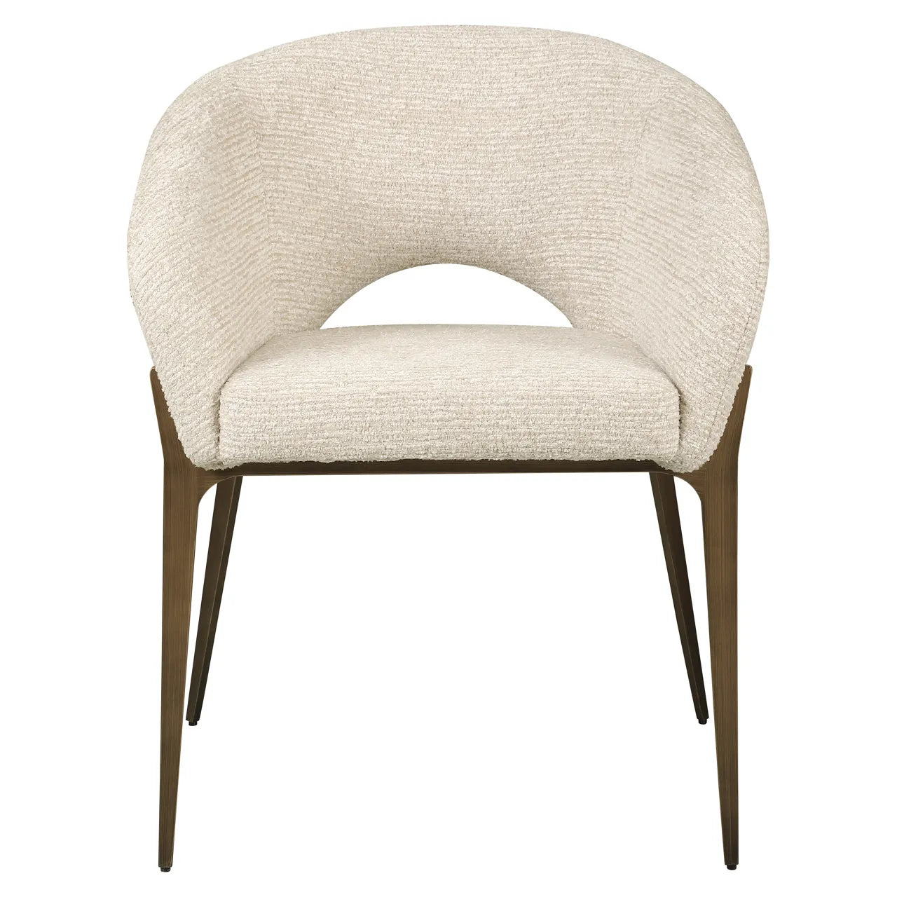 Richmond Interiors Kenzi Natural Chenille Dining Chair