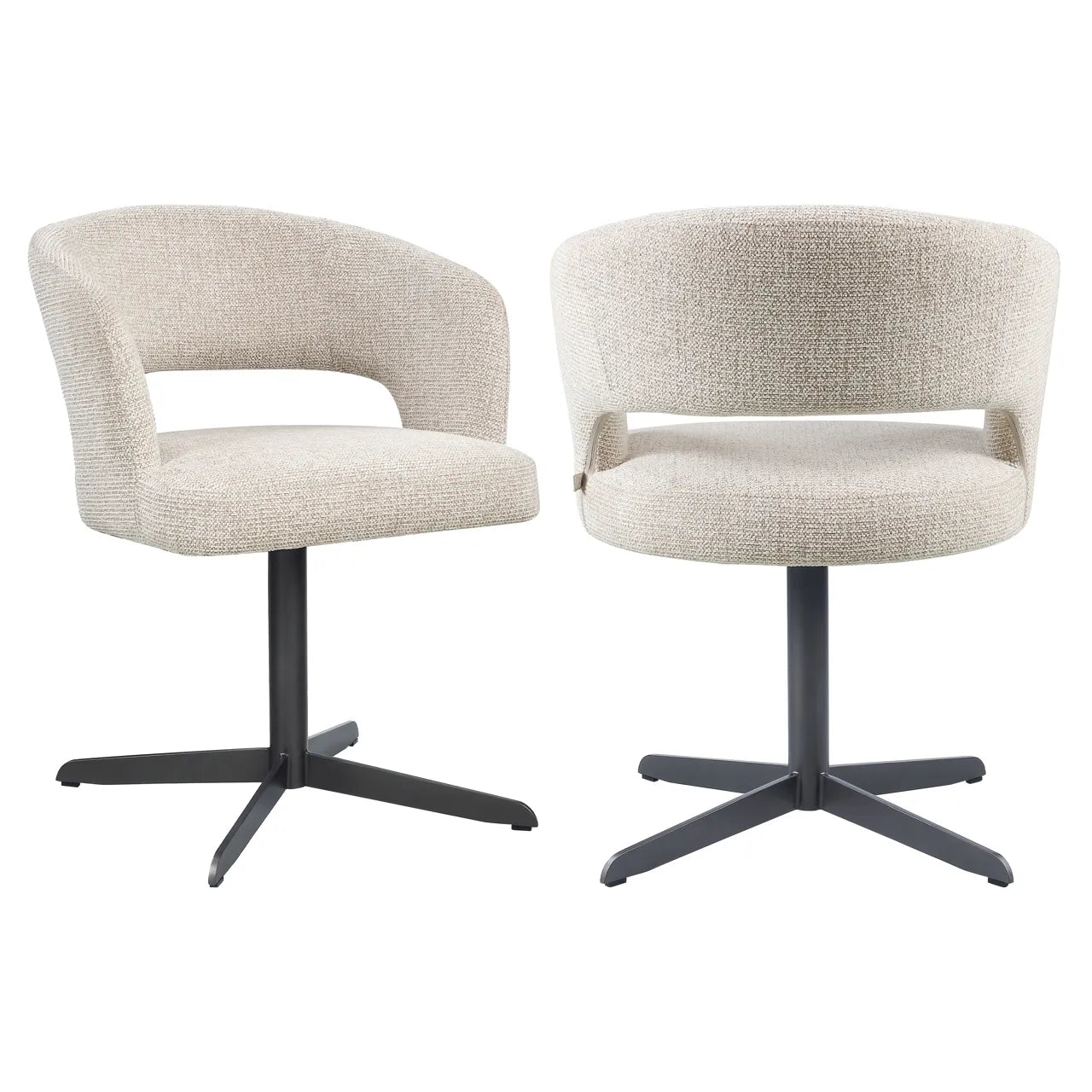 Richmond Interiors Blanca Taupe Boucle Dining Chair