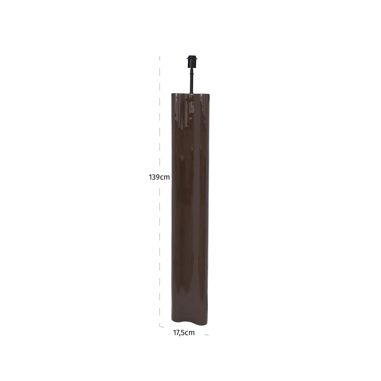 Richmond Interiors Aurelia Chestnut Brown Wood Floor Lamp