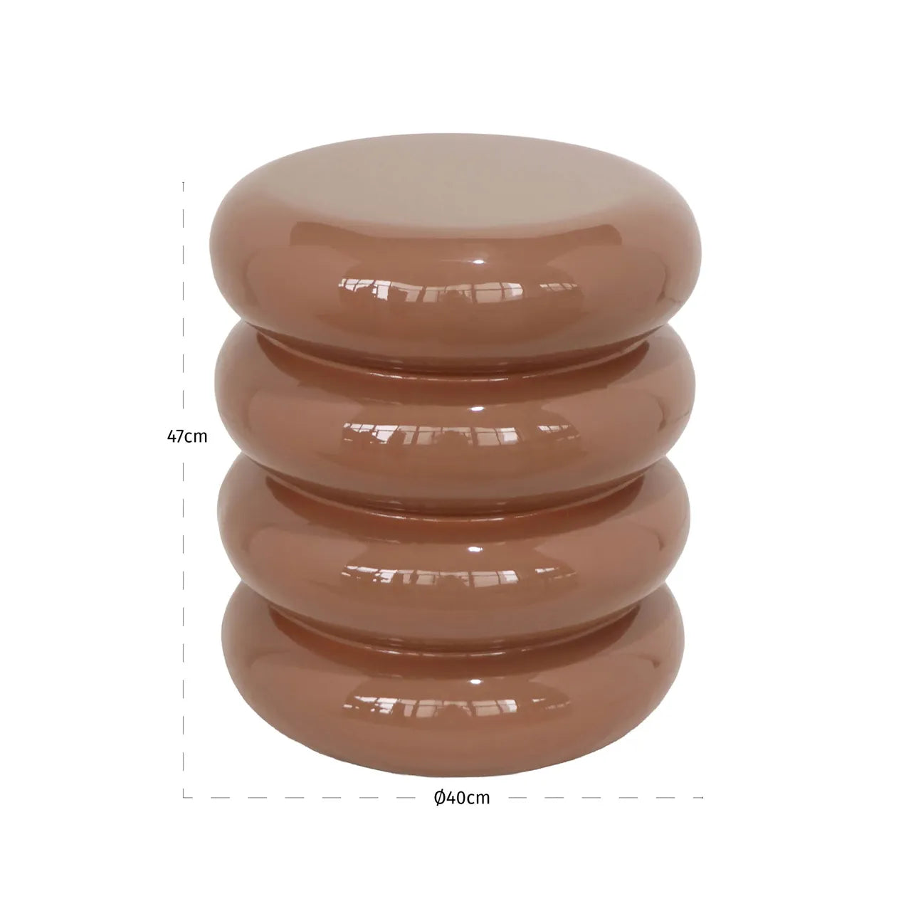 Richmond Interiors Indie Mocha Mousse Resin Side Table