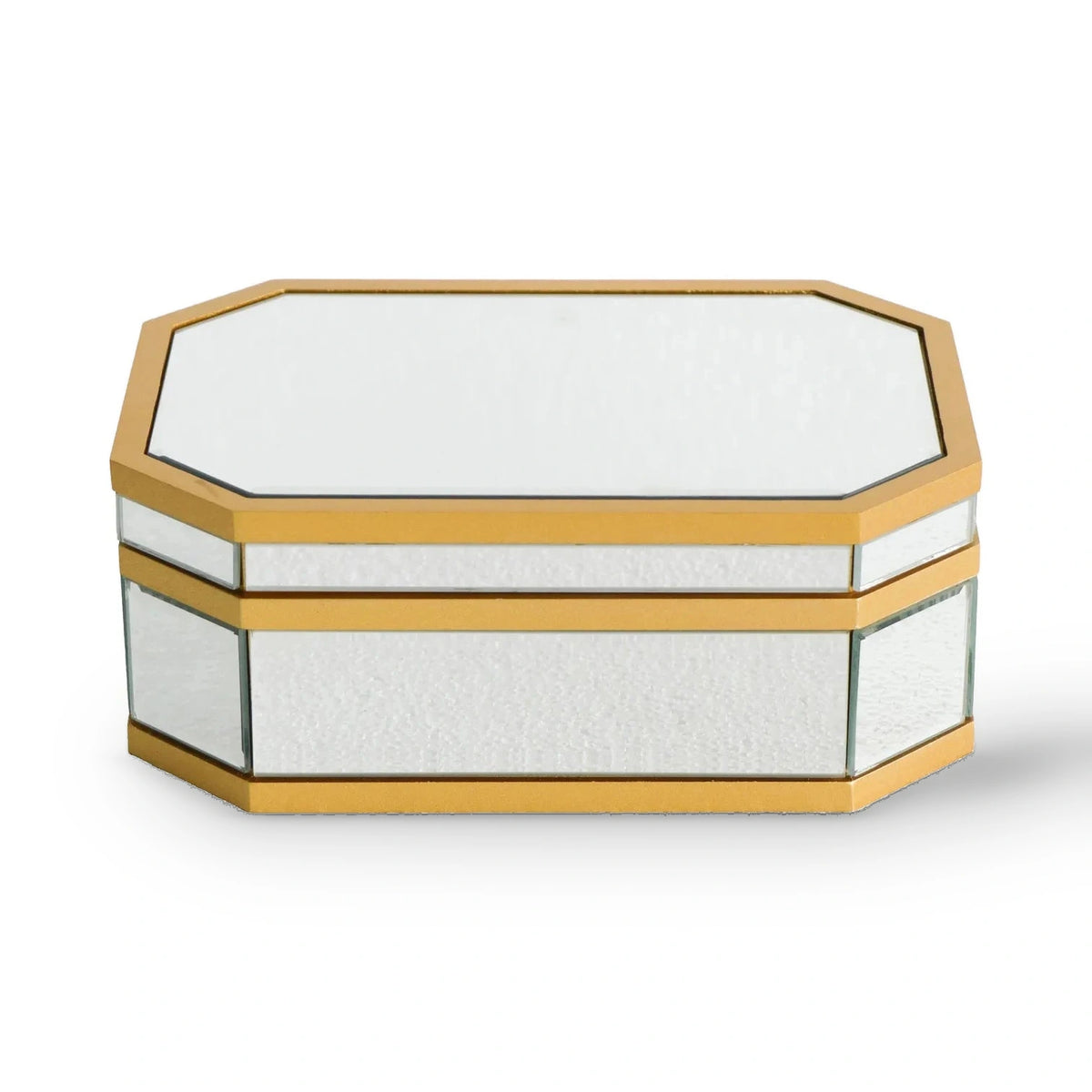 Richmond Interiors Penny Silver Mirrored Storage Box