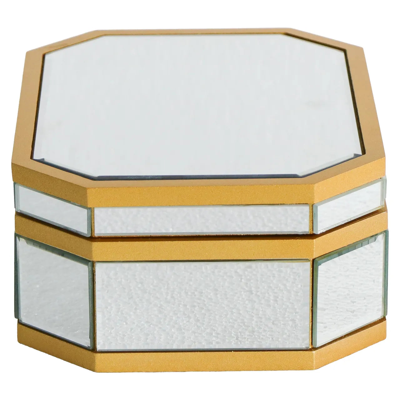 Richmond Interiors Penny Silver Mirrored Storage Box