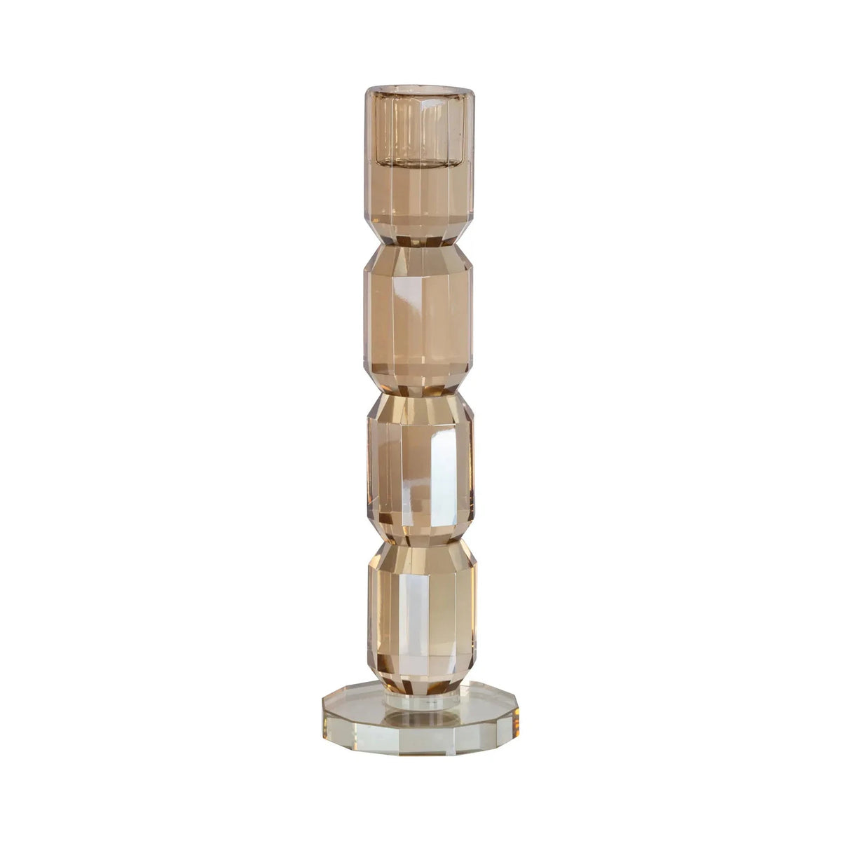 Richmond Interiors Dita Champagne Gold Crystal Candle Holder Small
