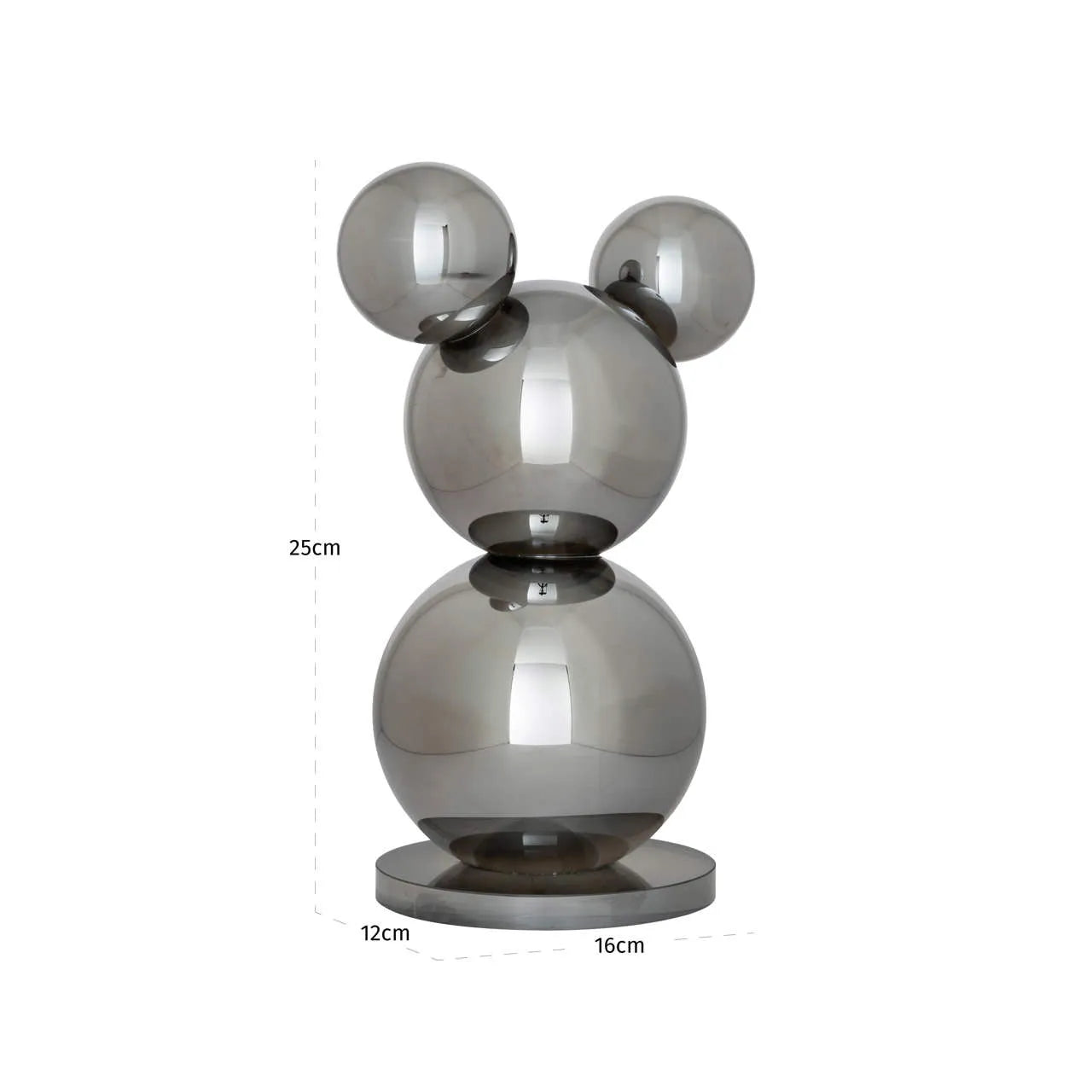 Richmond Interiors Beary Silver Crystal Decorative Object