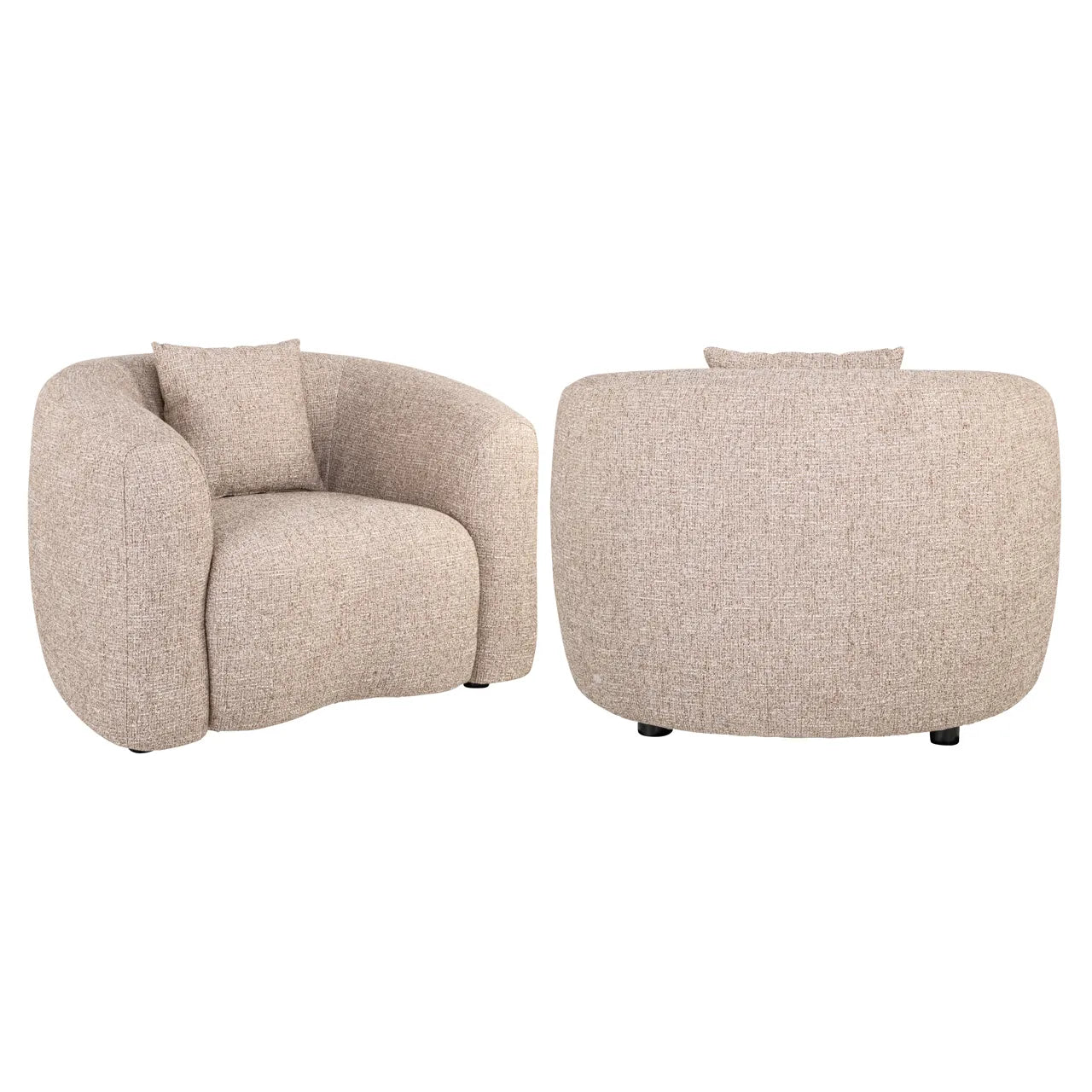 Richmond Interiors Luxandra Sand Tweed Armchair