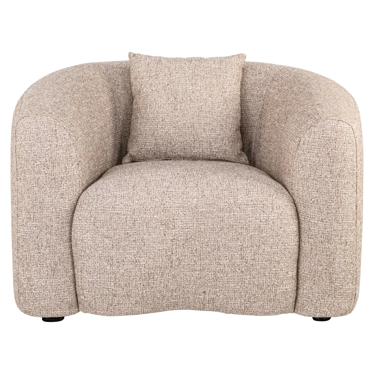 Richmond Interiors Luxandra Sand Tweed Armchair
