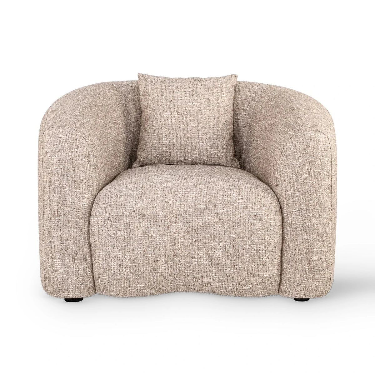 Richmond Interiors Luxandra Sand Tweed Armchair