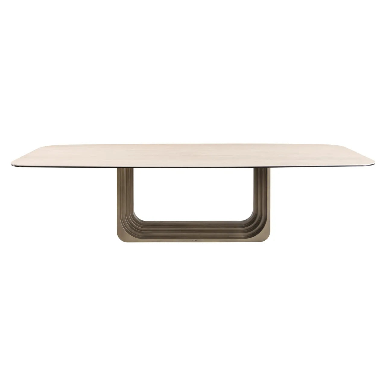 Richmond Interiors Maxfield Faux Travertine Dining Table 300cm