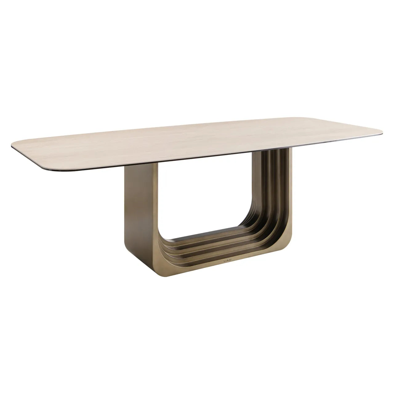 Richmond Interiors Maxfield Faux Travertine Dining Table 230cm