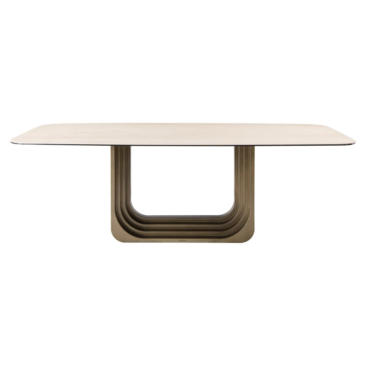 Richmond Interiors Maxfield Faux Travertine Dining Table 230cm