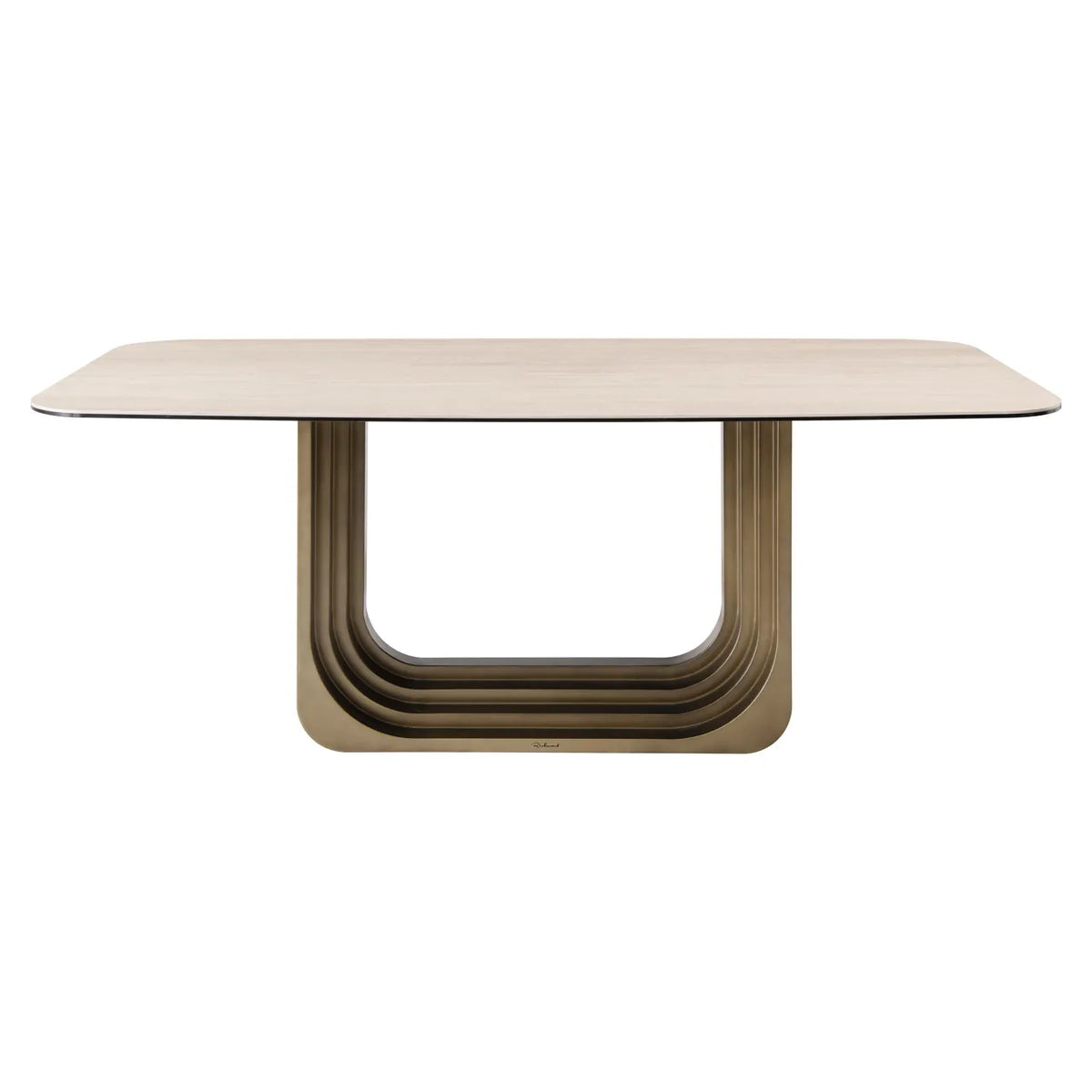 Richmond Interiors Maxfield Faux Travertine Dining Table 200cm