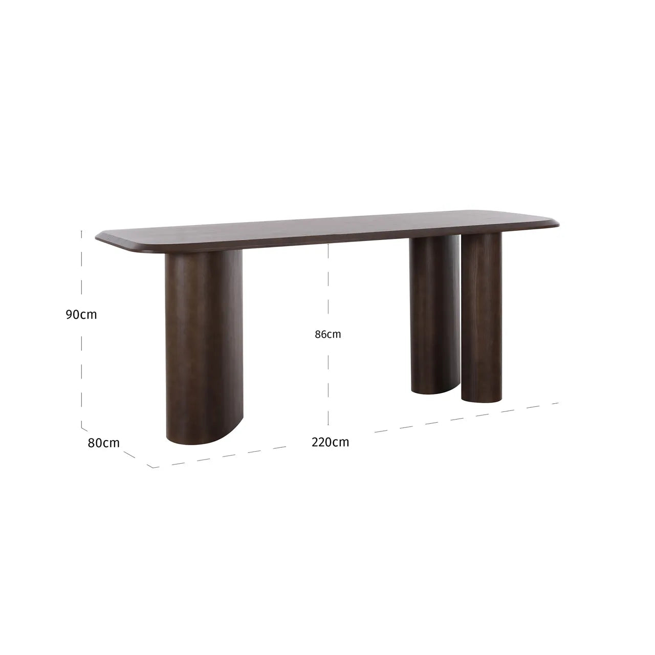 Richmond Interiors Prancer Brown Wood Counter Table