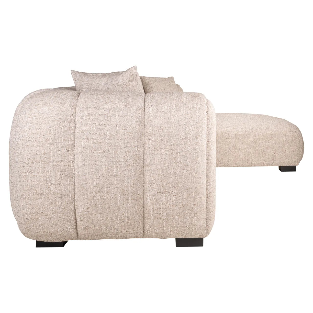 Richmond Interiors Novaro Cream Tweed Right-Hand Chaise Sofa