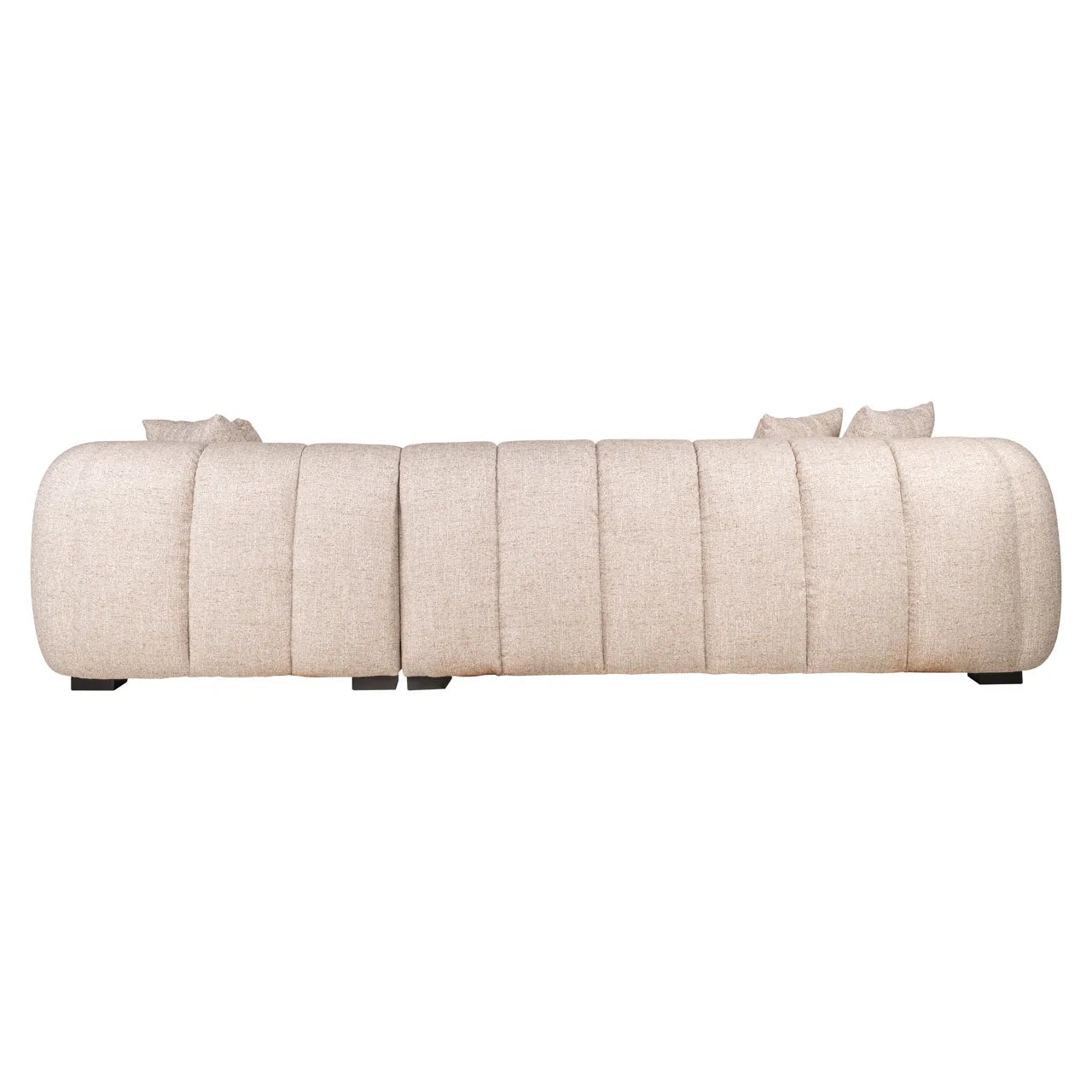 Richmond Interiors Novaro Cream Tweed Right-Hand Chaise Sofa