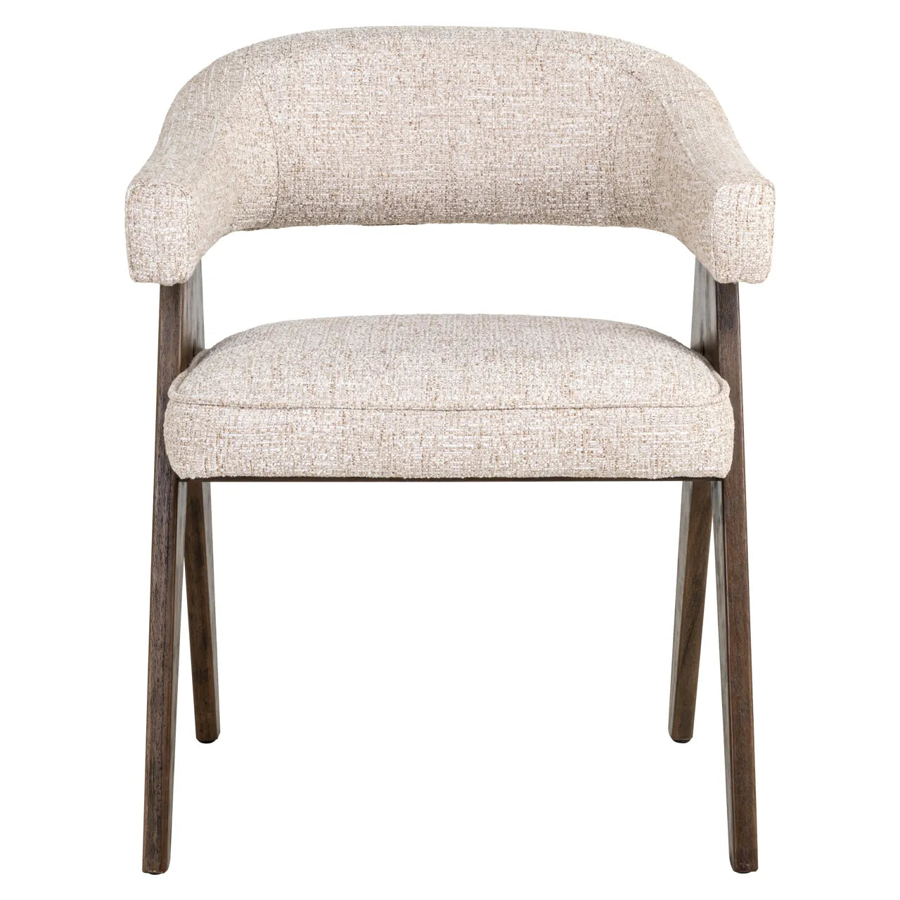 Richmond Interiors Mori Cream Tweed Dining Chair