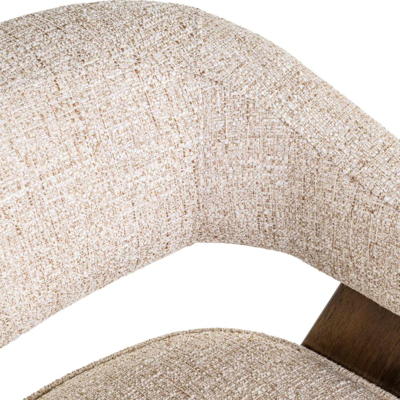 Richmond Interiors Mori Cream Tweed Dining Chair