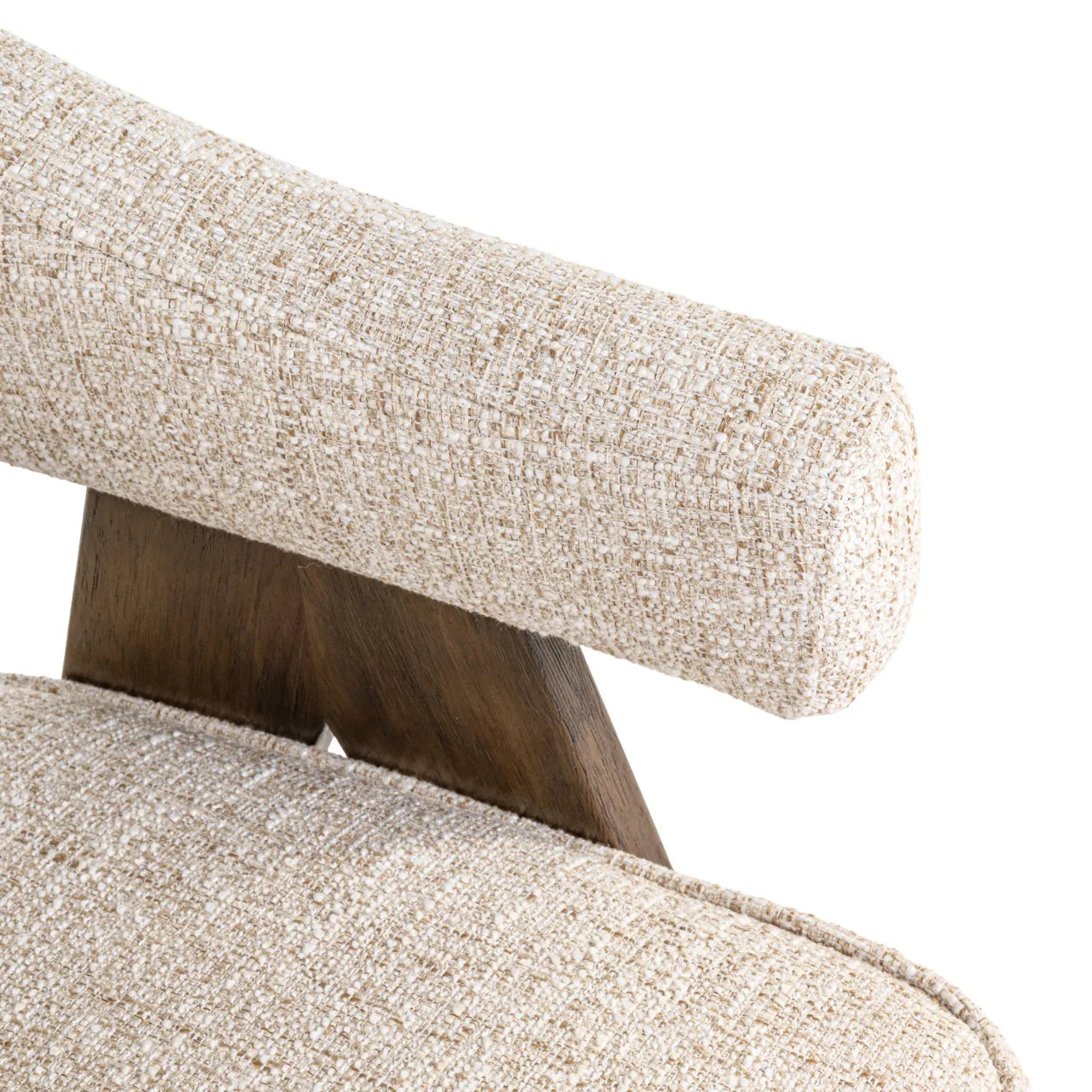 Richmond Interiors Mori Cream Tweed Dining Chair
