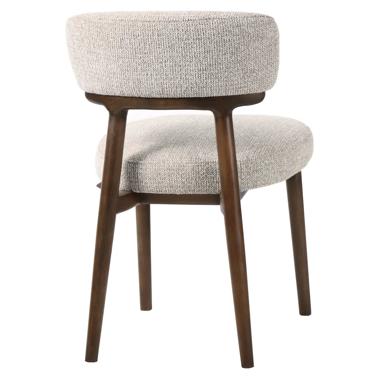 Richmond Interiors Set of 2 Basker Taupe Boucle Dining Chairs
