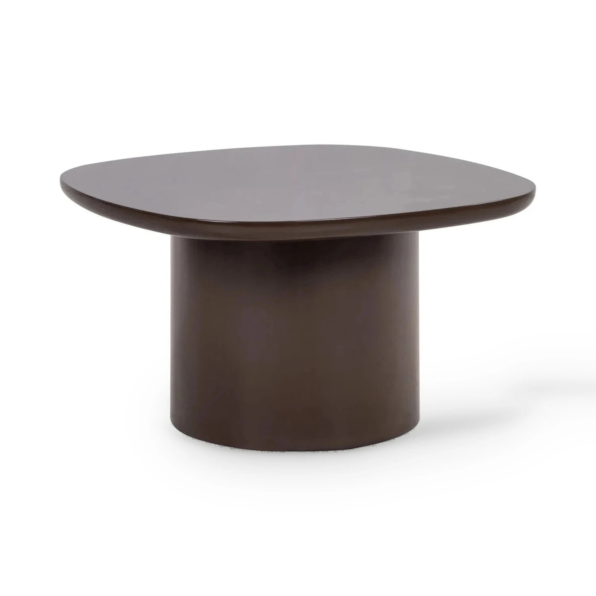 Richmond Interiors Almundi Chocolate Brown Wood Side Table