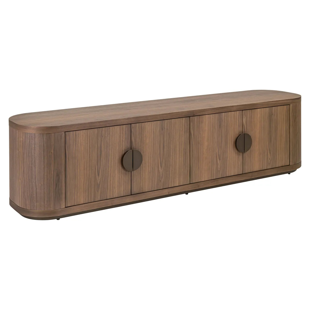 Richmond Interiors Windsor Walnut Brown Wood TV Unit