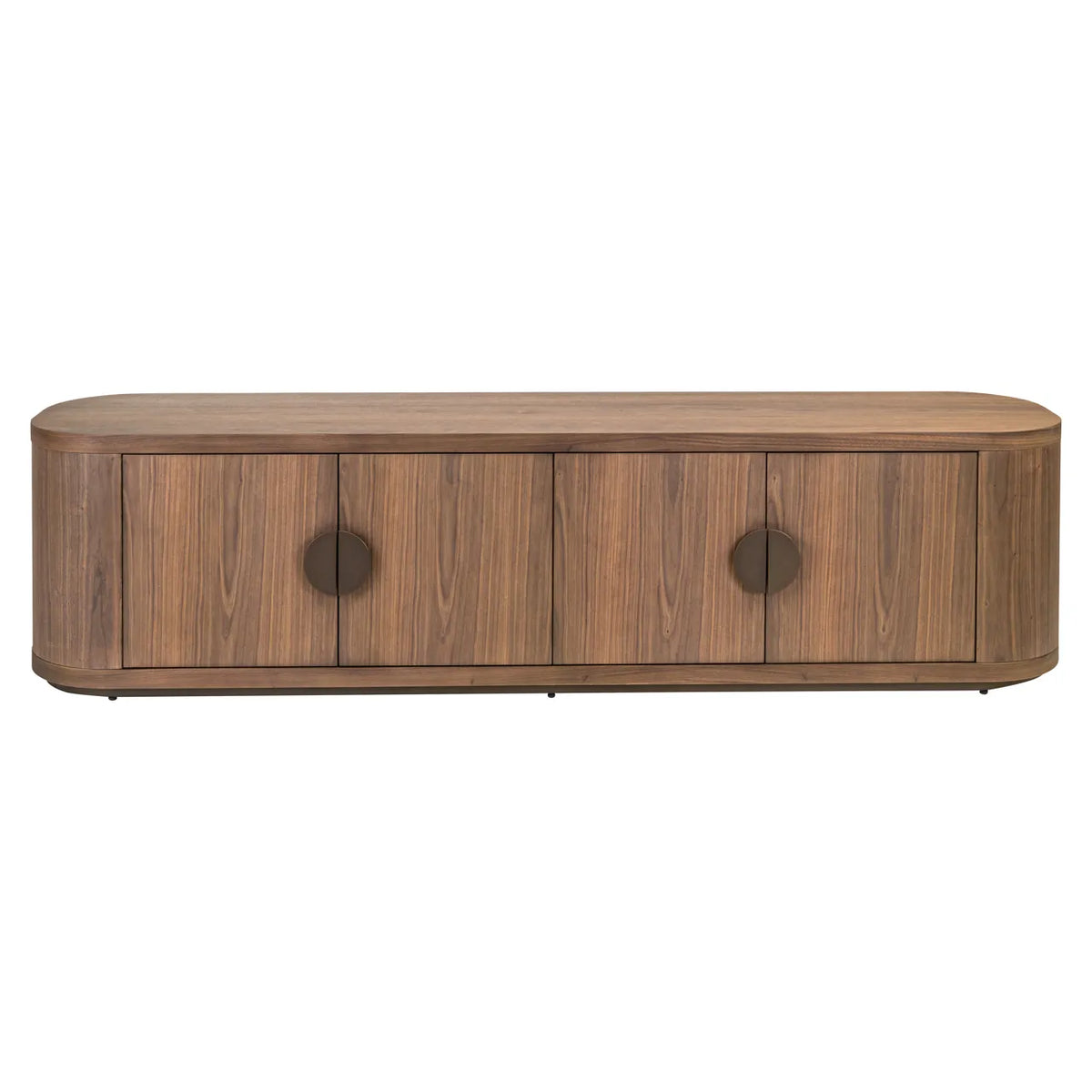 Richmond Interiors Windsor Walnut Brown Wood TV Unit