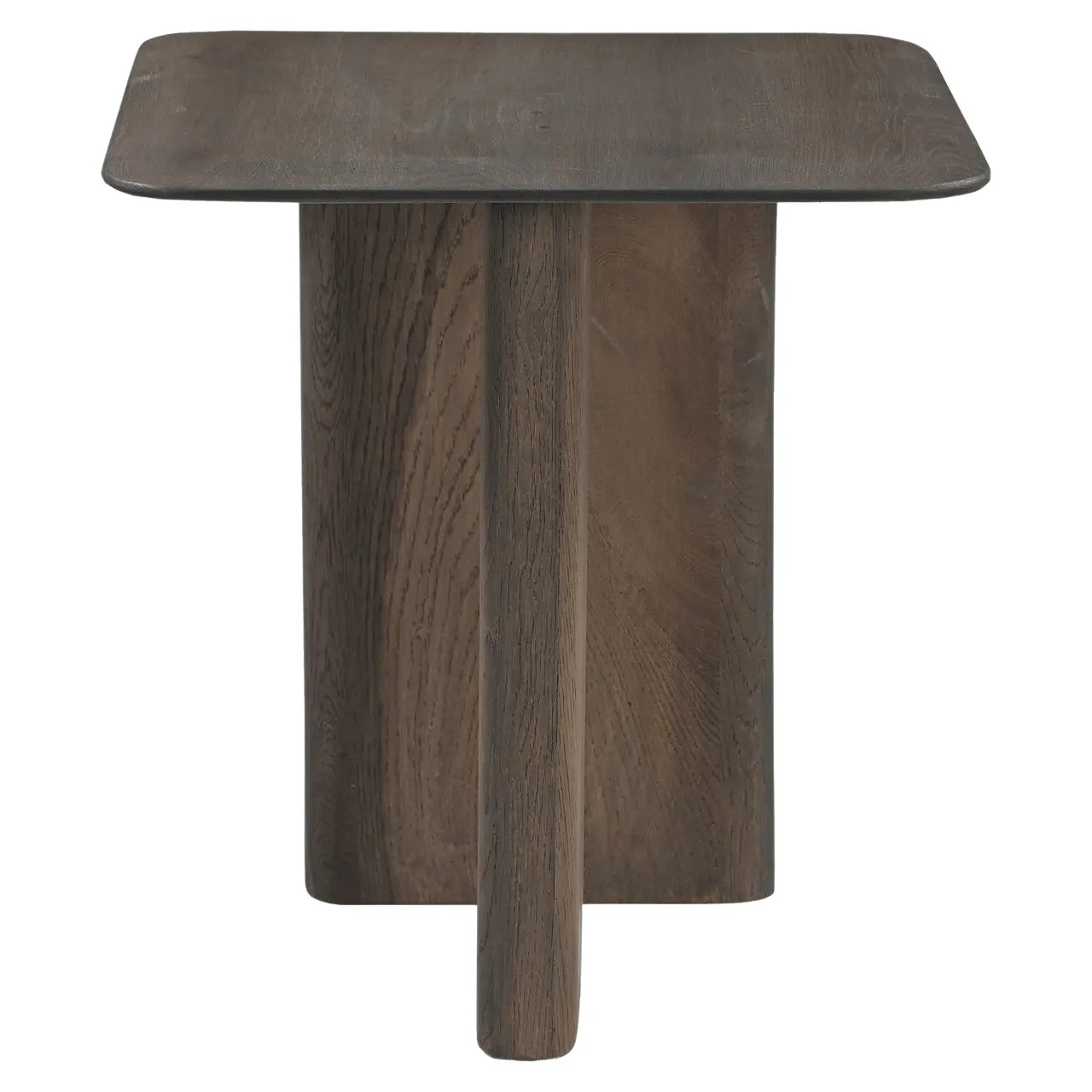 Richmond Interiors Castello Smoked Brown Oak Wood Side Table