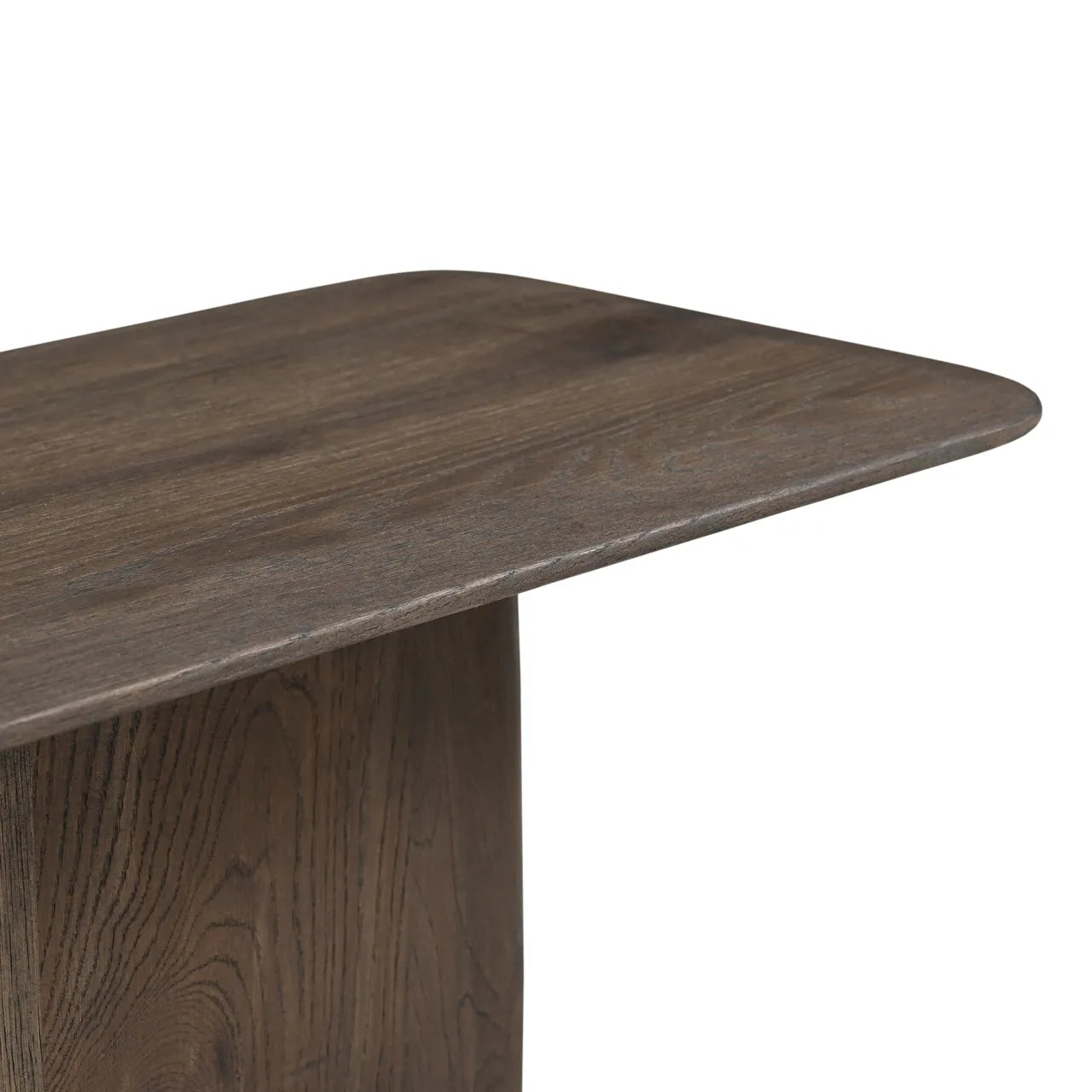 Richmond Interiors Castello Smoked Brown Oak Wood Console Table