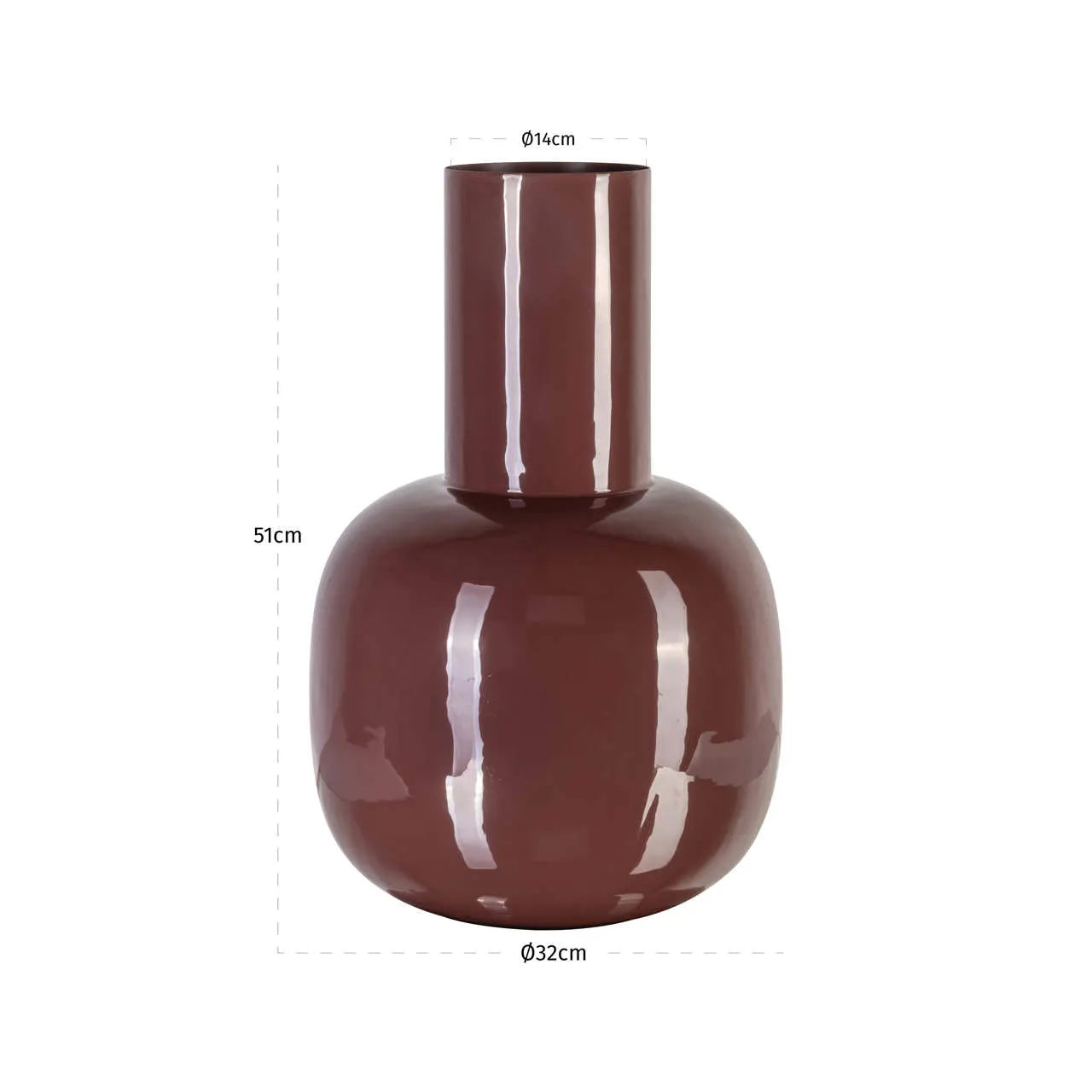 Richmond Interiors Lily Sable Brown Vase