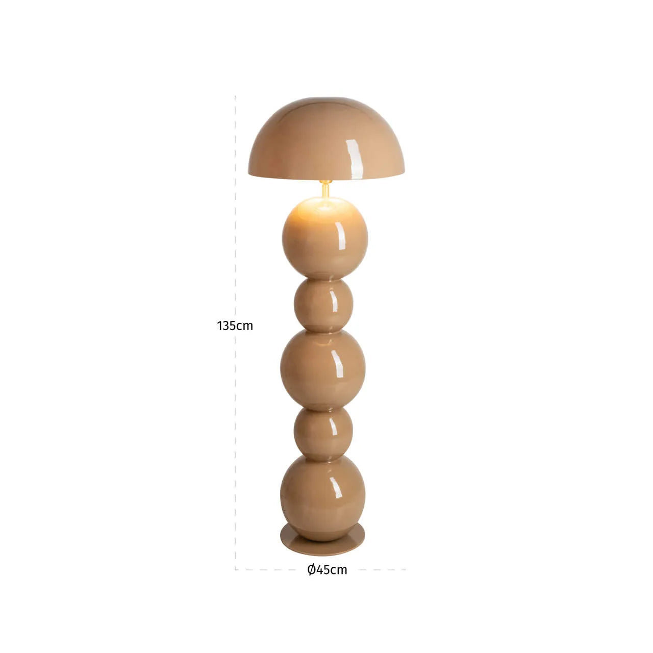 Richmond Interiors Hasden Mocha Mousse Floor Lamp