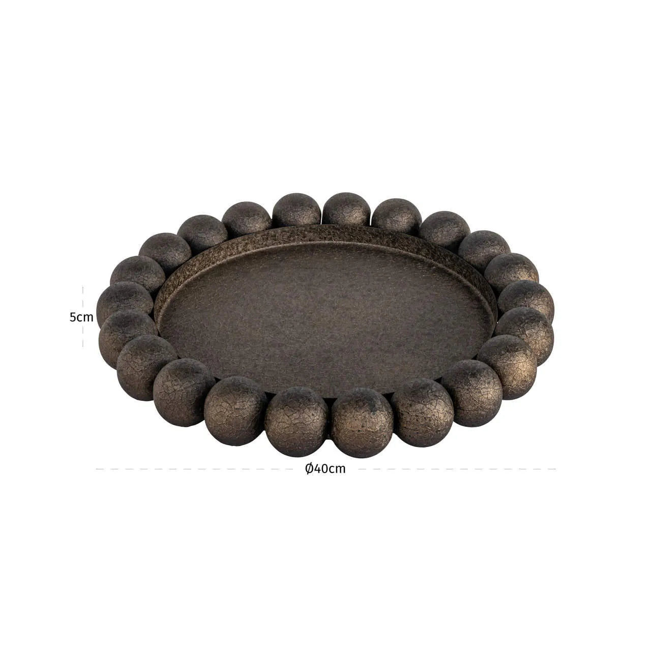 Richmond Interiors Marlow Antique Brass Tray