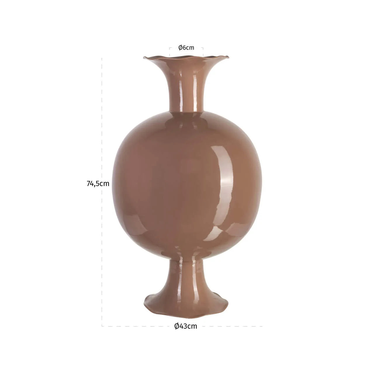 Richmond Interiors Mochi Mocha Mousse Vase