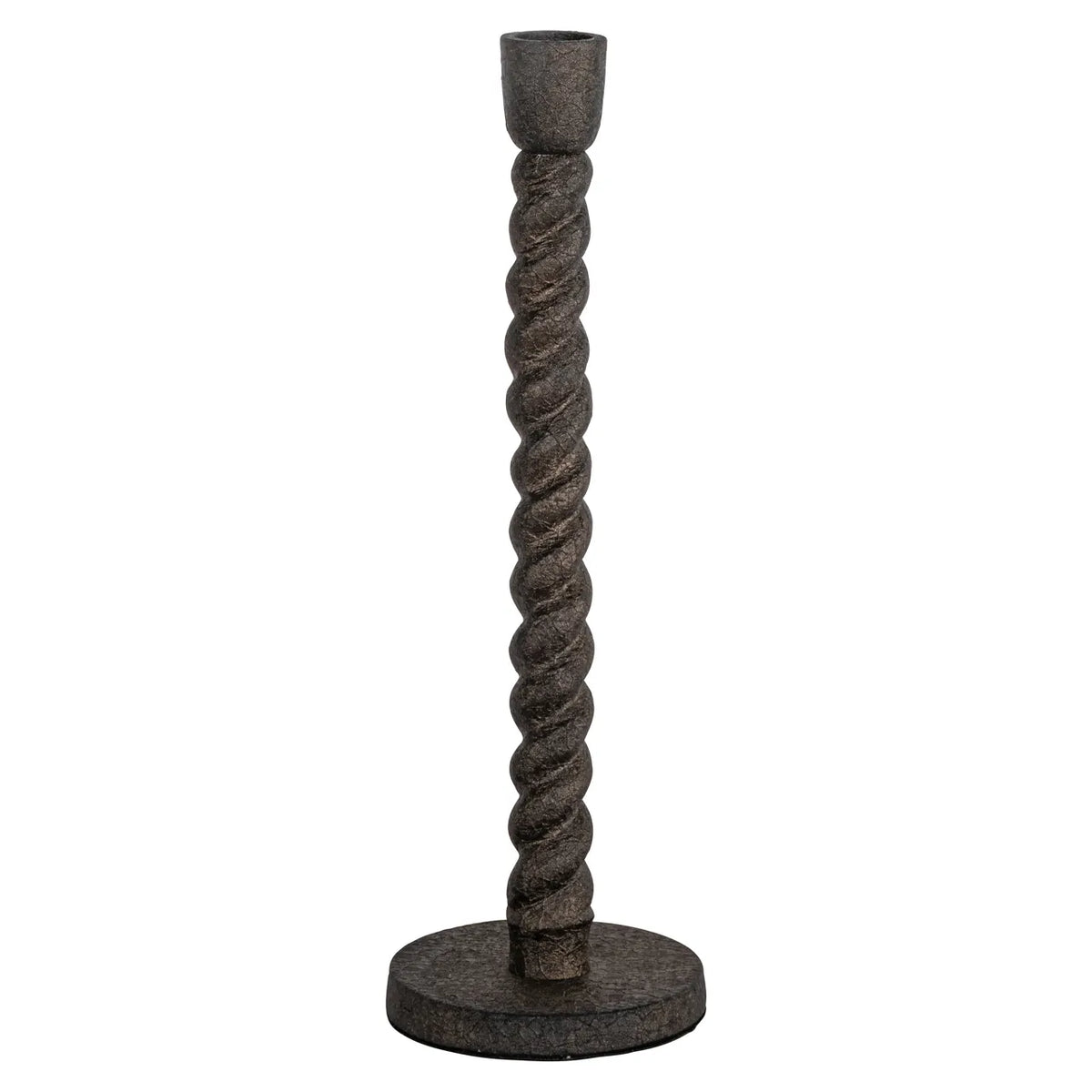 Richmond Interiors Milena Antique Brass Candle Holder Small