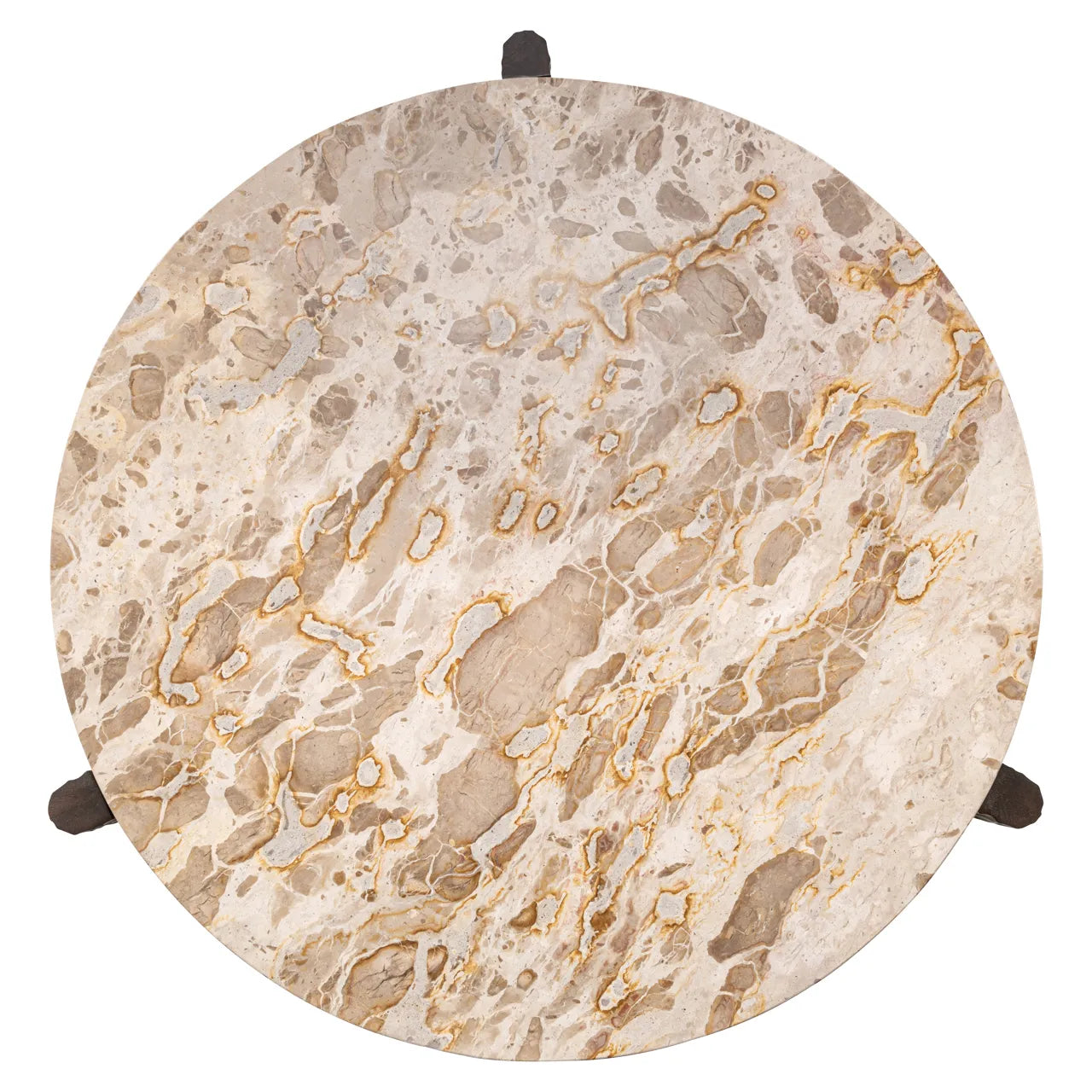 Richmond Interiors Kato Beige Tendua Marble & Mango Wood Coffee Table