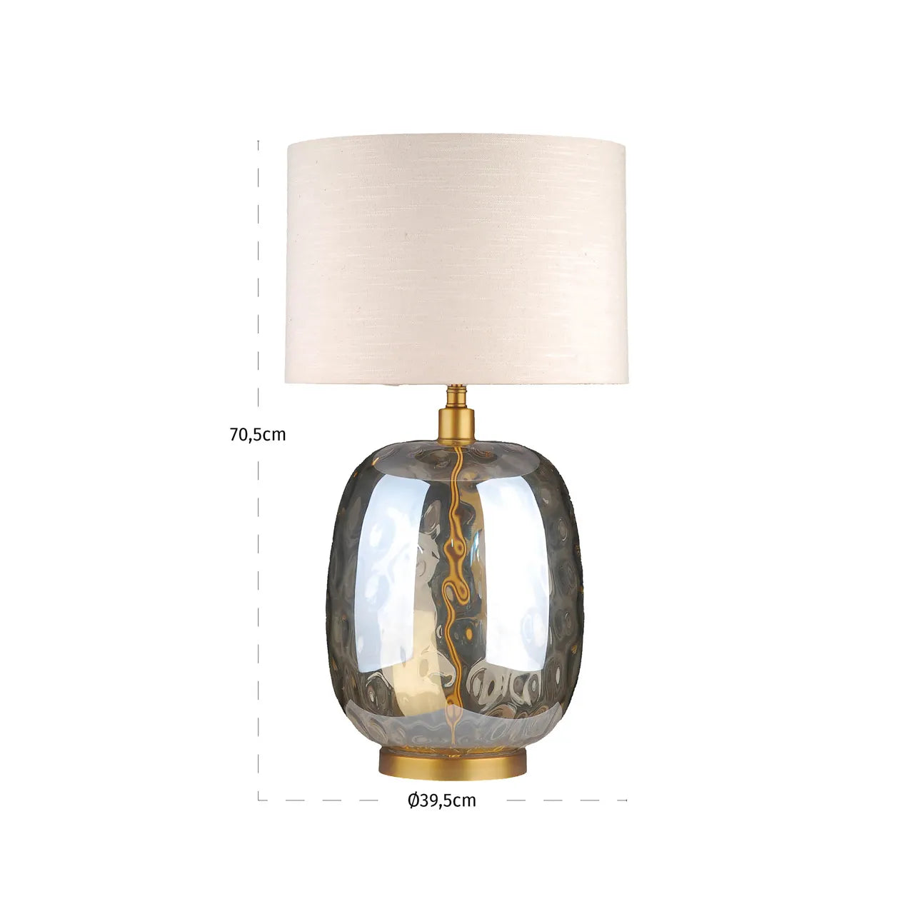 Richmond Interiors Ember Amber Glass Table Lamp