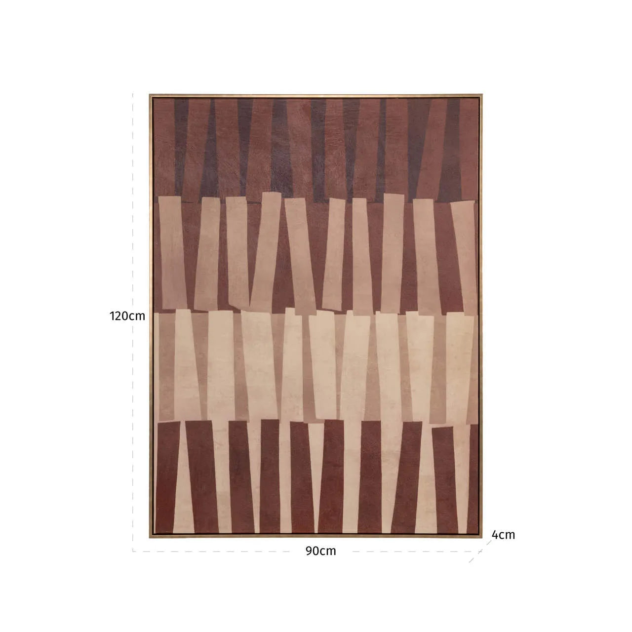 Richmond Interiors Voga Brown Canvas Wall Art
