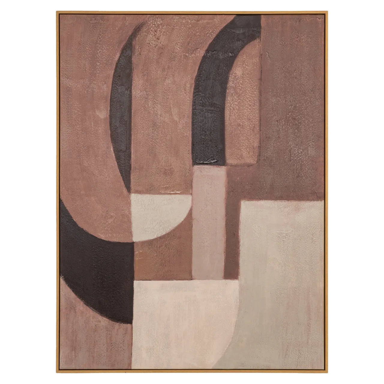 Richmond Interiors Tatu Right Brown Canvas Wall Art