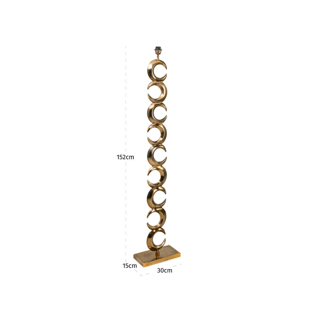 Richmond Interiors Amina Antique Brass Floor Lamp