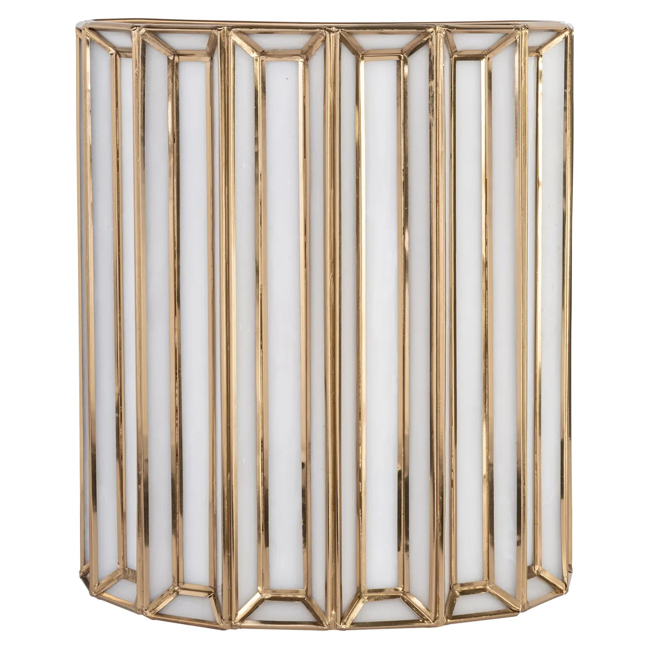 Richmond Interiors Lumine Antique Brass Glass Wall Light