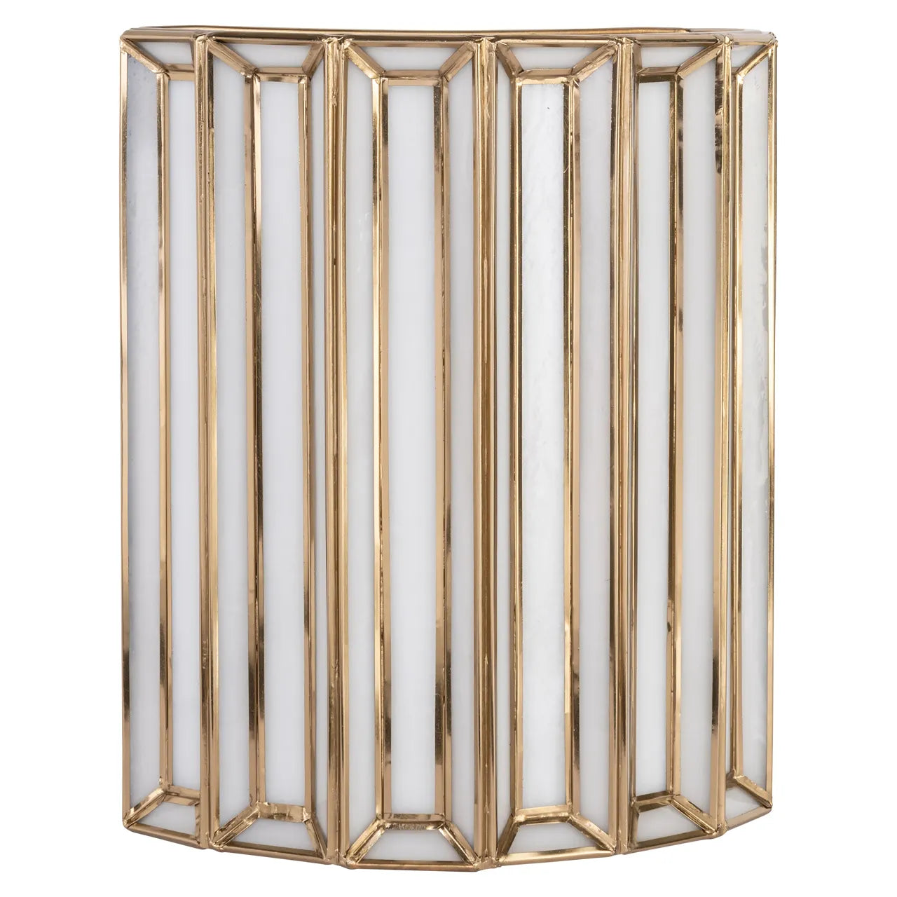 Richmond Interiors Lumine Antique Brass Glass Wall Light