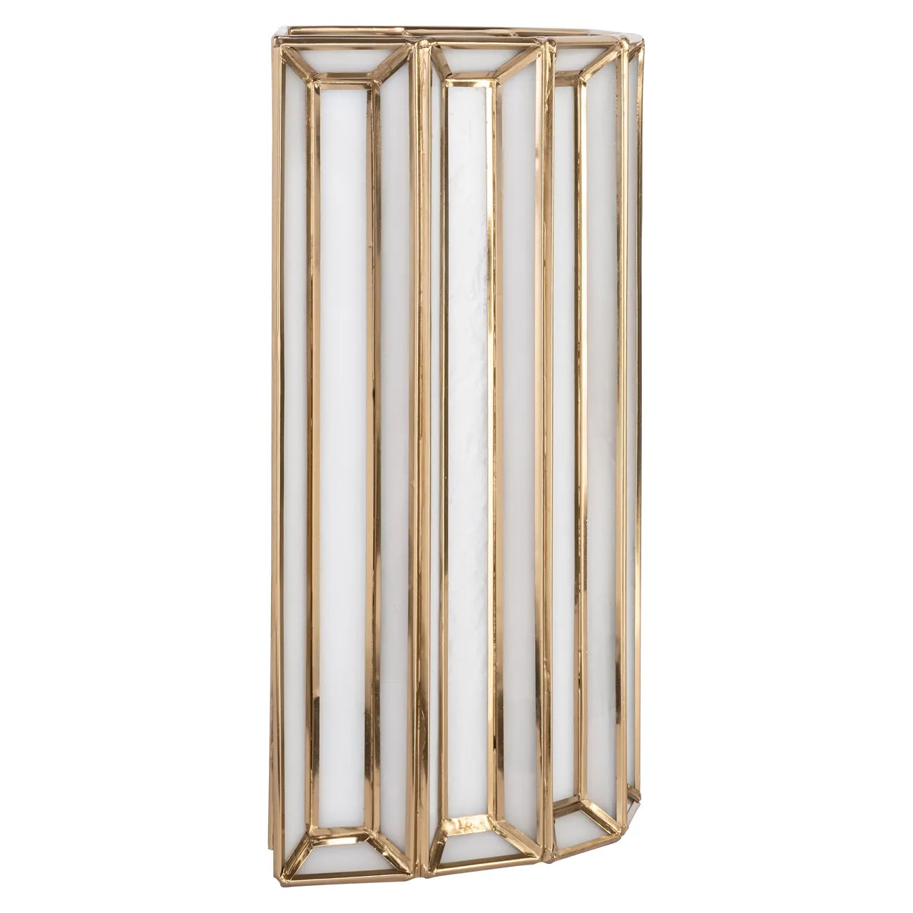 Richmond Interiors Lumine Antique Brass Glass Wall Light
