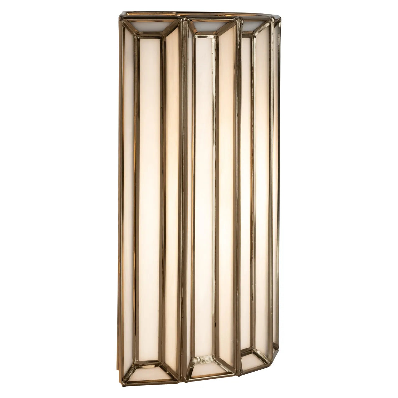 Richmond Interiors Lumine Antique Brass Glass Wall Light
