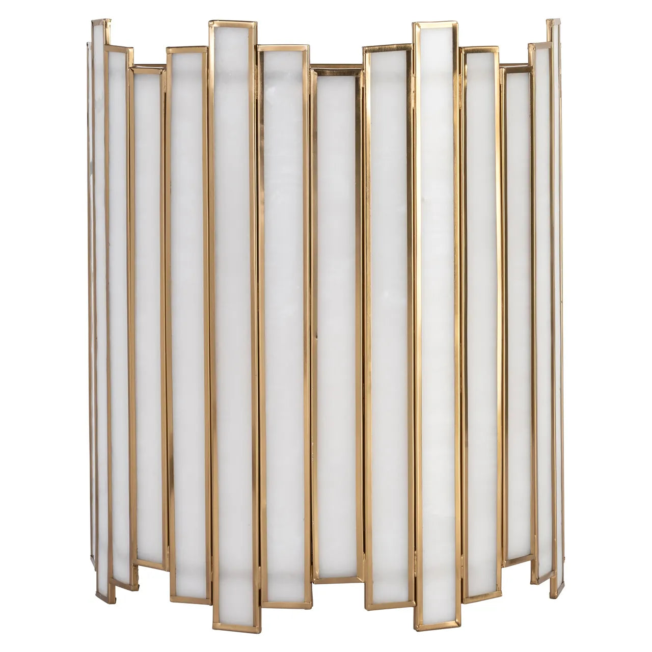 Richmond Interiors Lima Antique Brass Glass Wall Light