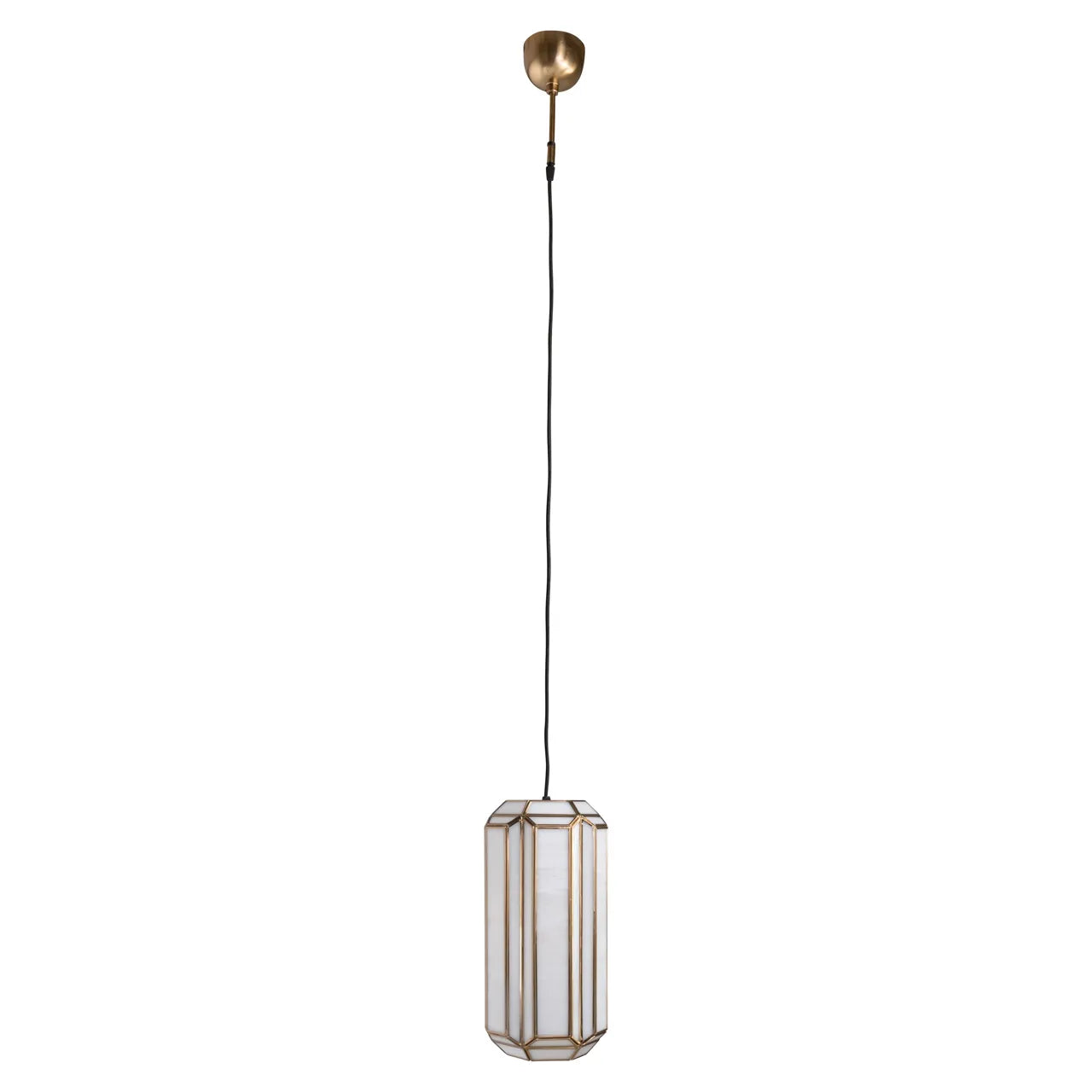 Richmond Interiors Elona Antique Brass Glass Chandelier