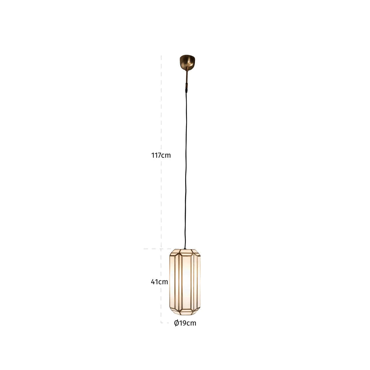 Richmond Interiors Elona Antique Brass Glass Chandelier