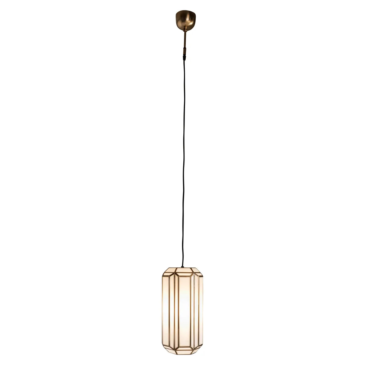 Richmond Interiors Elona Antique Brass Glass Chandelier
